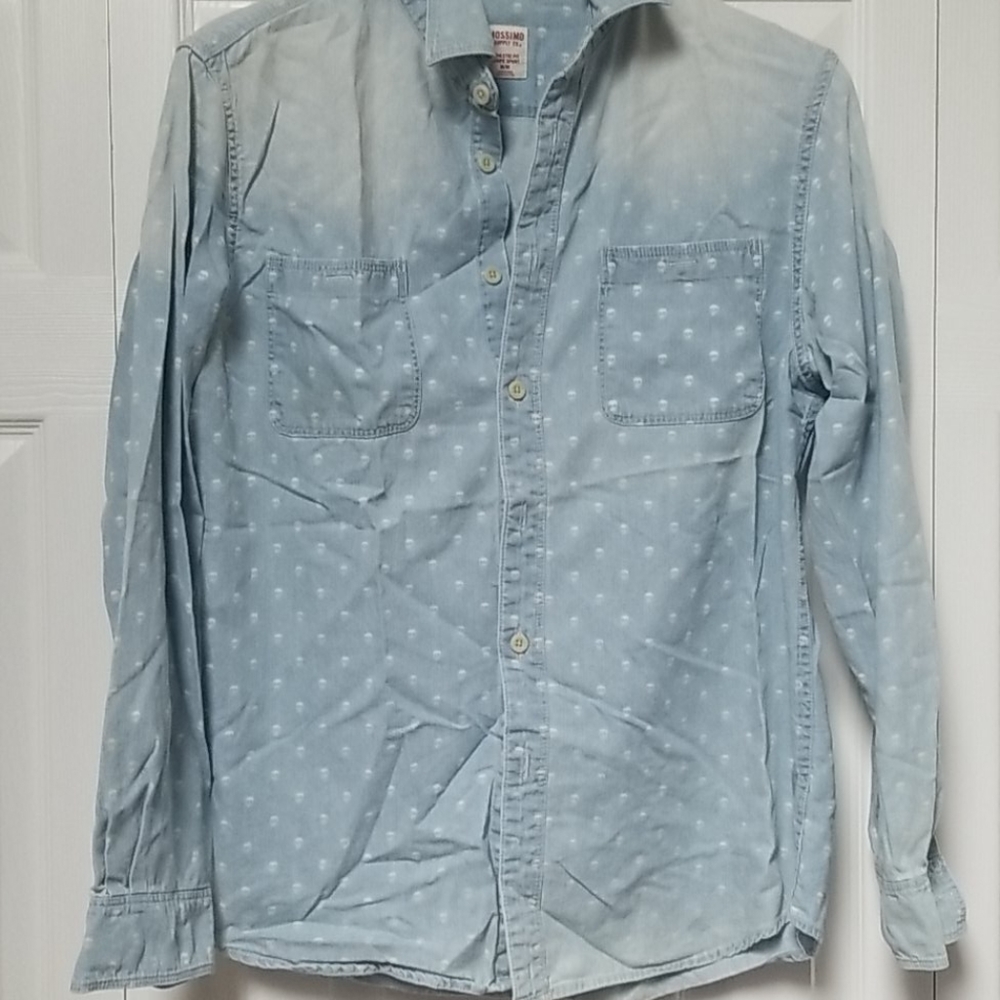 Skull denim shirt